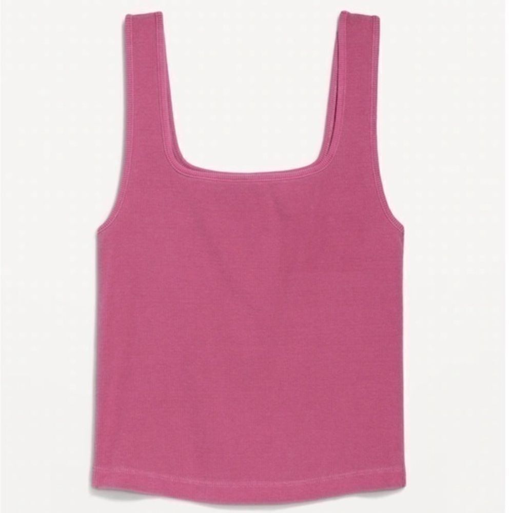 NWT Old Navy Cropped Rib-Knit Tank Top – Medium, Sleek & Chic
